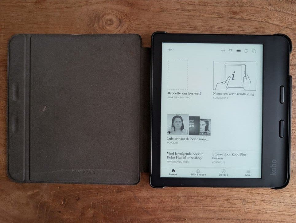 Kobo Libra 2 e-reader met hoesje, Ophalen of Verzenden, Waterbestendig