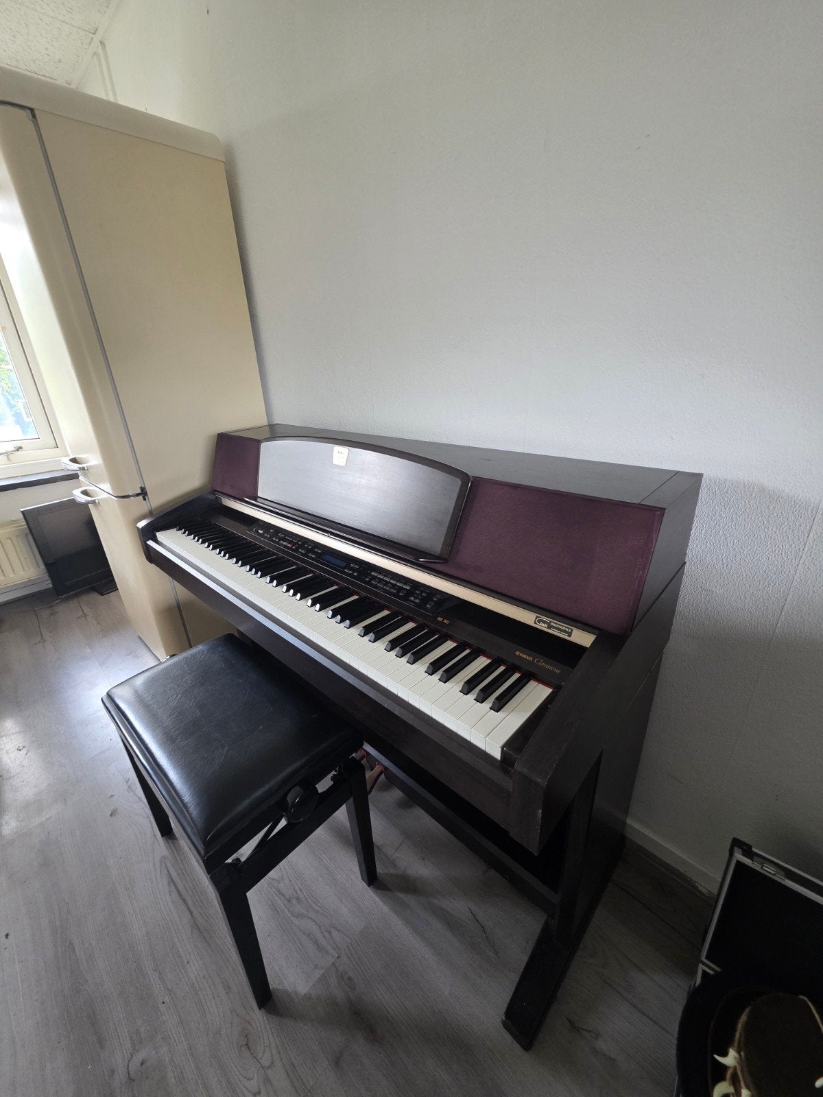 Yamaha Clavinova, Digitale piano met kruk, Ophalen, Gebruikt, Bruin, Digitaal