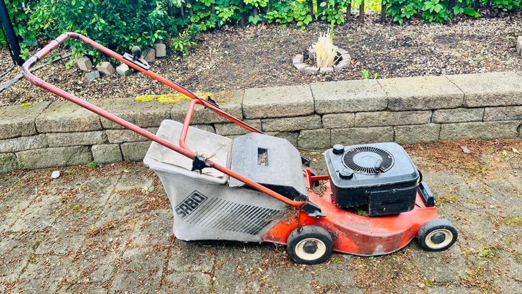 Benzine grasmaaiers, Tuin en Terras, Grasmaaiers, Ophalen of Verzenden, Gebruikt, Benzine-grasmaaier