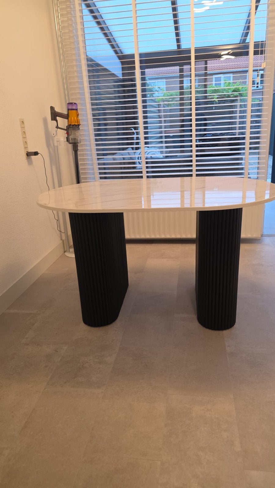 Saloontafel, Huis en Inrichting, Ophalen, 100 tot 150 cm, 50 tot 100 cm, Zo goed als nieuw