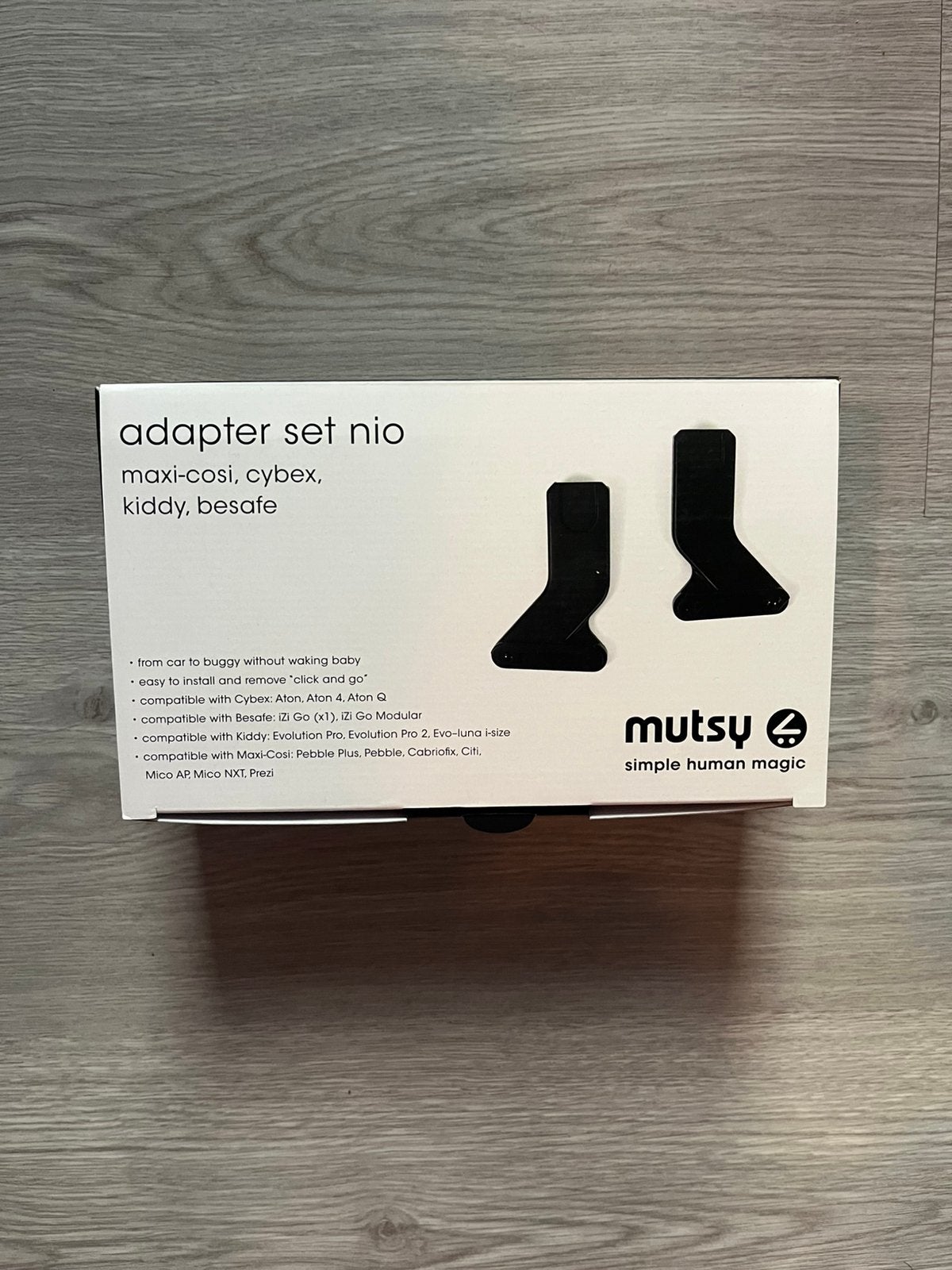 Mutsy Nio adapter set voor maxi-cosi, cybex, kiddy, besafe., Ophalen of Verzenden, Zo goed als nieuw, Mutsy