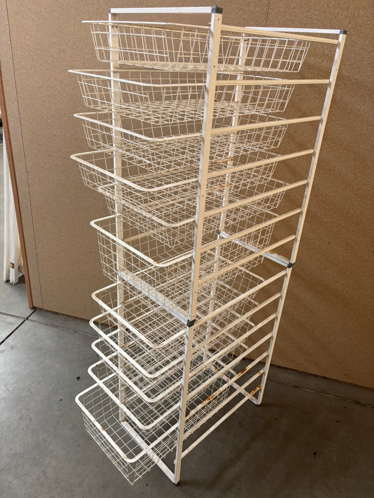 Vintage industrieel draadmand rek / kast, Studio Larilo, Gebruikt, Sportstraat 6 Kerkrade, Studiolarilo@gmail.com