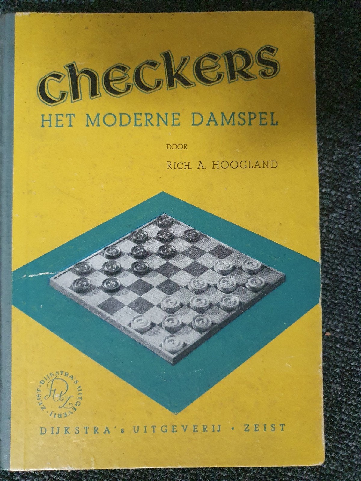 Checkers: Het Moderne Damspel - Rich. A. Hoogland (1943), Boeken, Fantasy, Ophalen of Verzenden