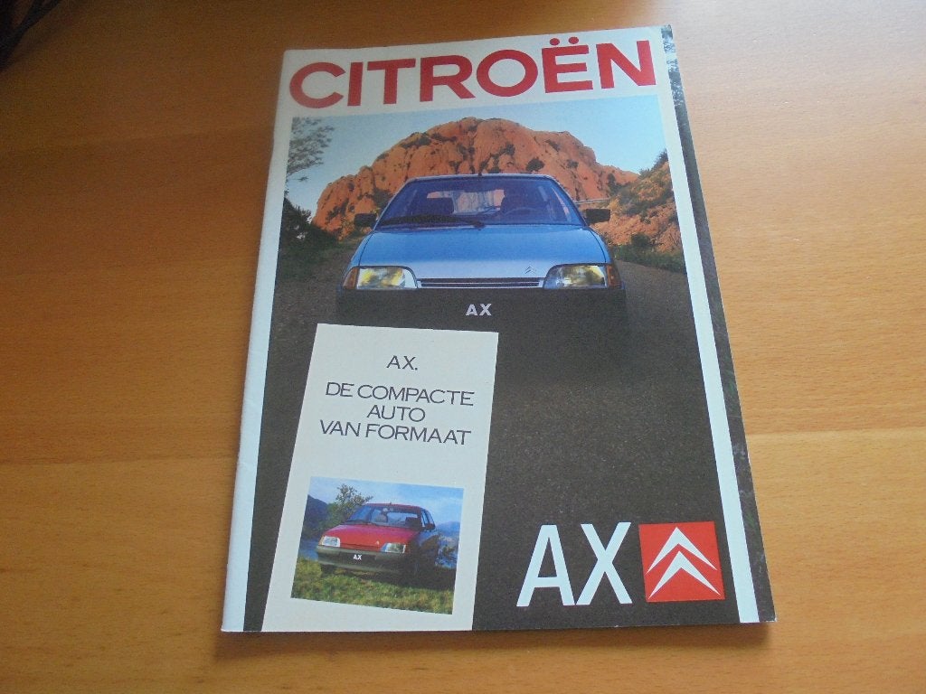 brochure Citroen AX  1988, Ophalen of Verzenden, Zo goed als nieuw, Citroën