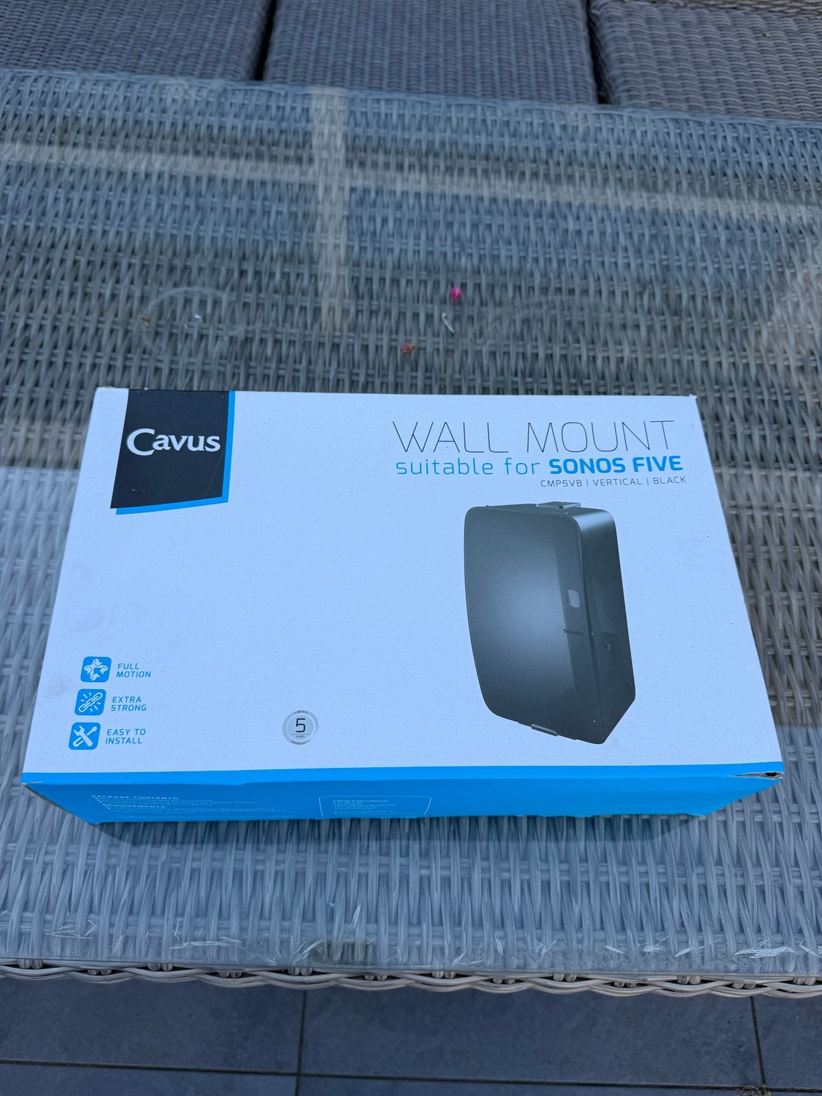 Cavus Muurbeugel voor Sonos Five - Zwart, Ophalen of Verzenden, Nieuw, Overige typen, Overige merken