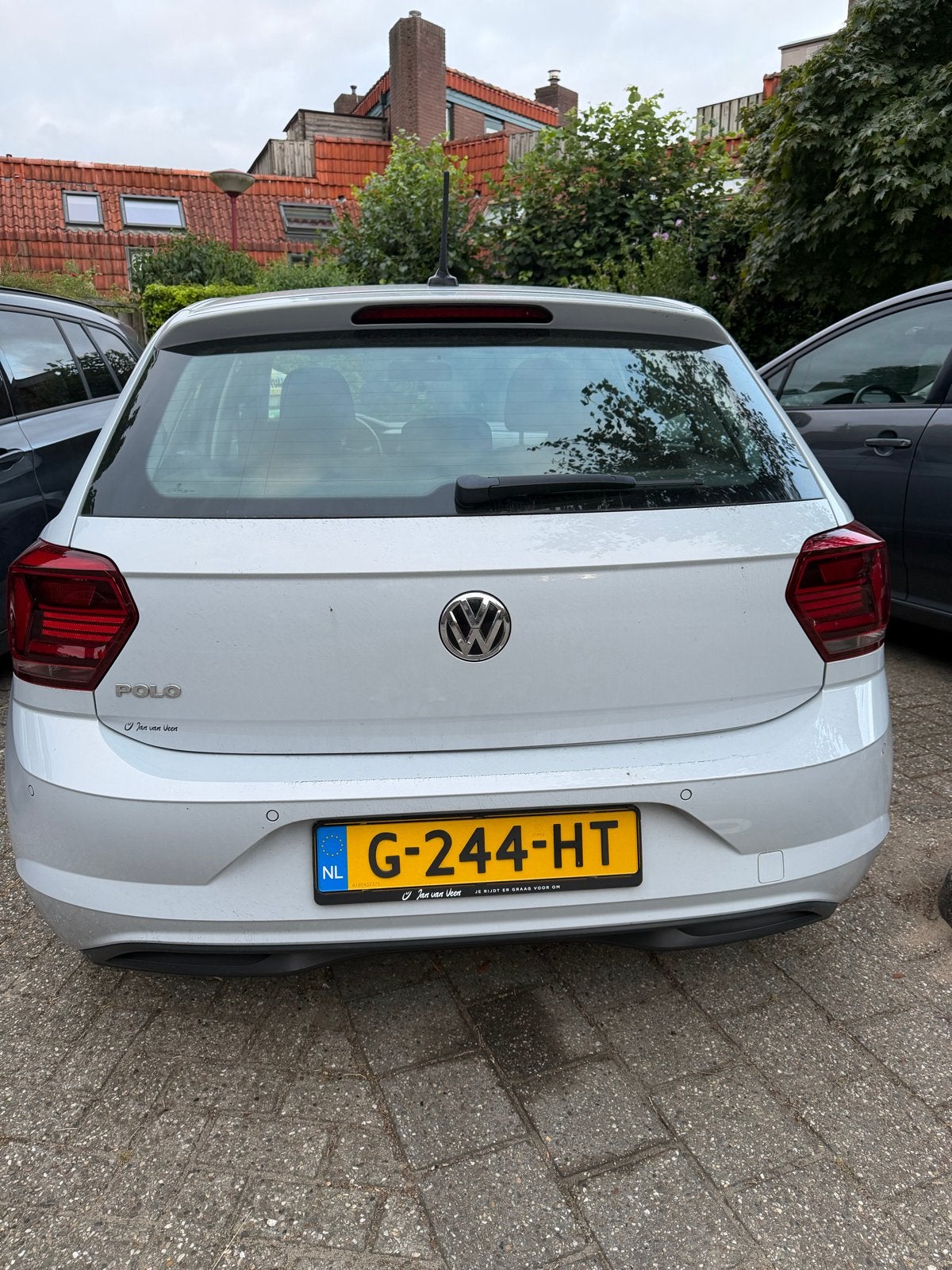 Volkswagen Polo 1.0 TSI 95pk 2019 Wit, Voorwielaandrijving, Dealer onderhouden, Stof, Zwart