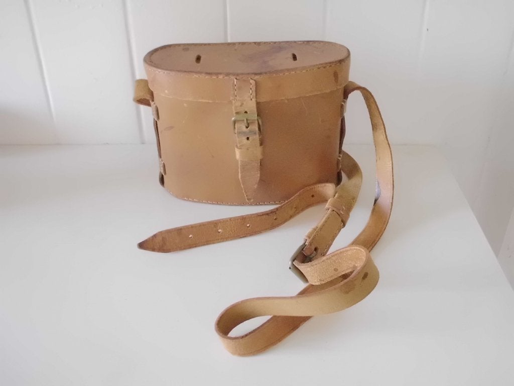 Nederlandse tuigleren houder voor verrekijker M.v.O. 1954, Ophalen of Verzenden, Landmacht, Nederland, Overige typen