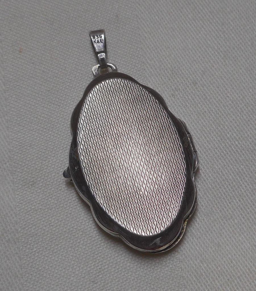 Zilveren K&L vintage medallion hanger nr.087, Verzenden, Zo goed als nieuw, Zilver, Zilver