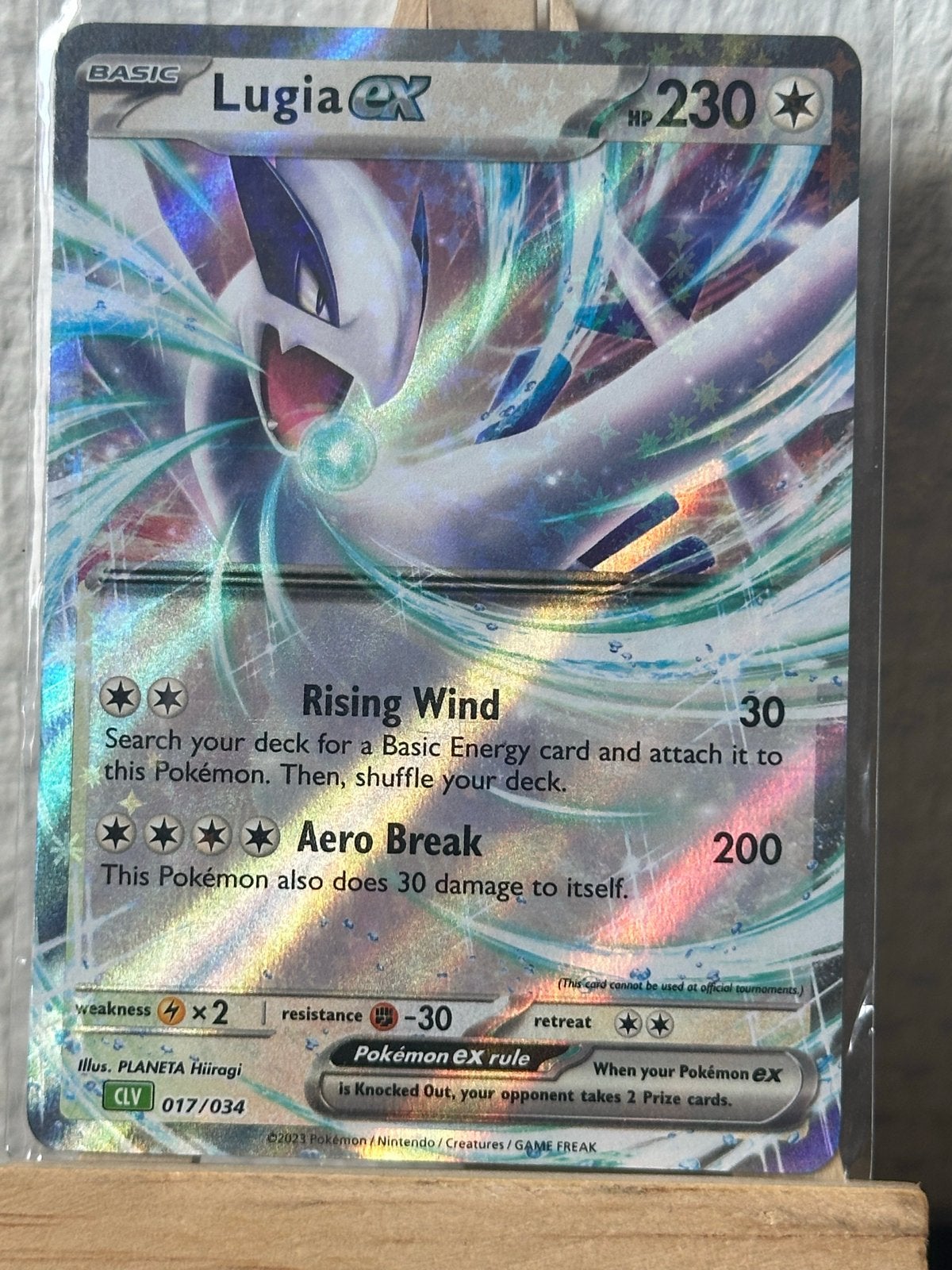 Lugia ex (CLV 017) Pokémon Trading Card Game Classic, Ophalen of Verzenden, Zo goed als nieuw, Losse kaart, Foil