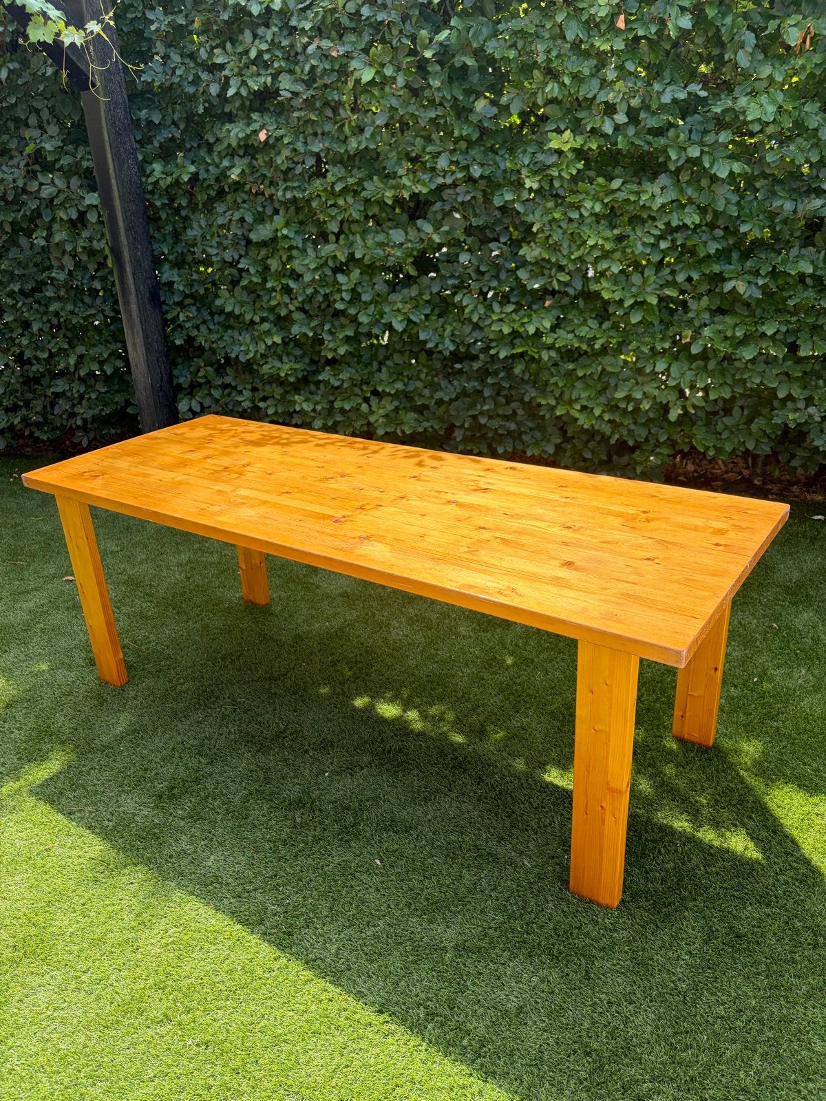 Stevige houten Lundia tafel, Huis en Inrichting, Tafels | Eettafels, Ophalen, Gebruikt, 50 tot 100 cm, Vijf personen of meer