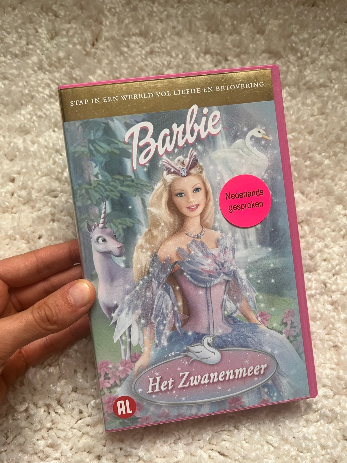 Barbie en Het Zwanenmeer VHS - Nederlands gesproken, Gebruikt, Alle leeftijden, Kinderfilm, VHS