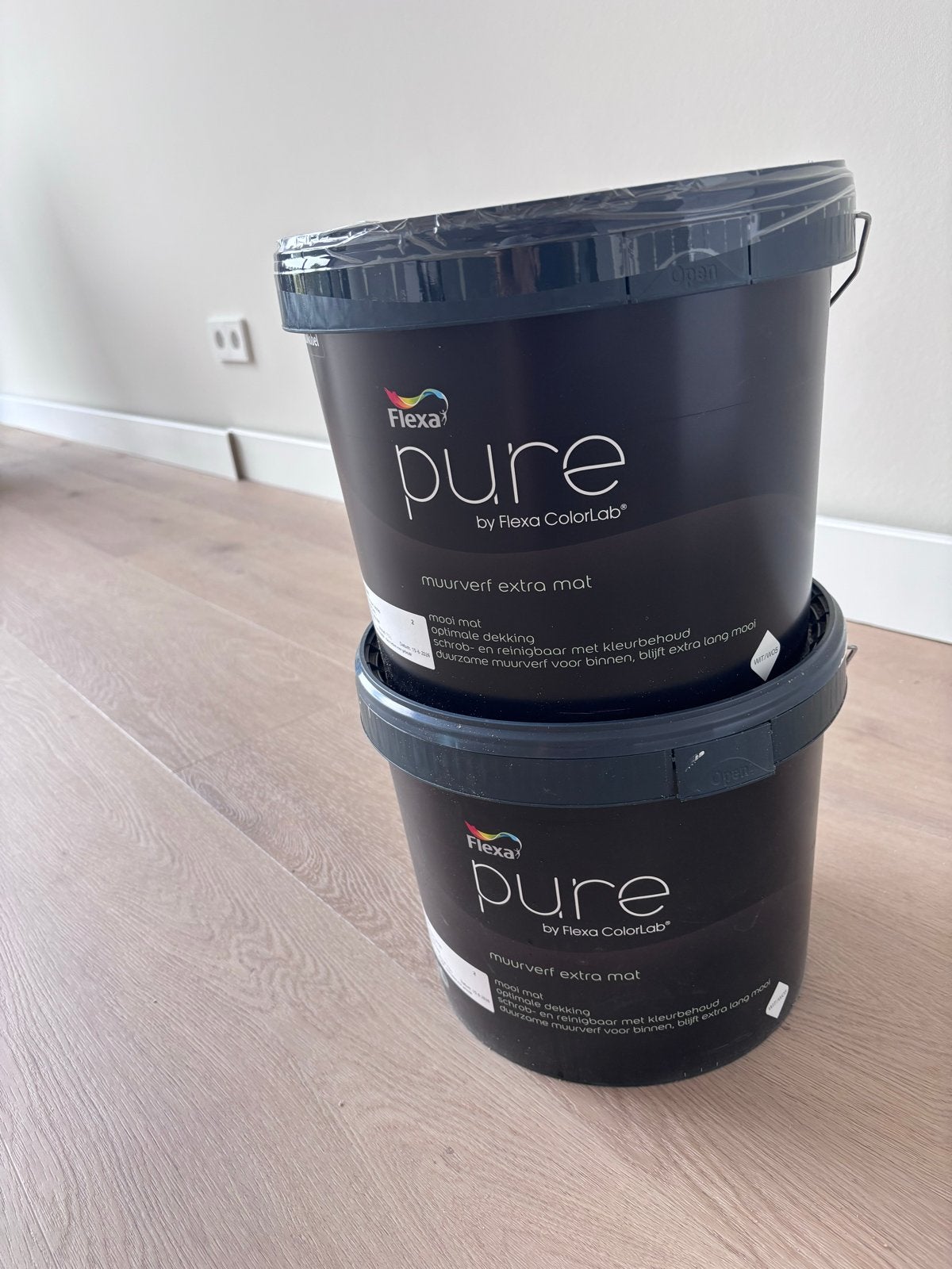 Flexa Pure Muurverf Extra Mat - Gentle Sand (11 L), Beige, Nieuw, Ophalen of Verzenden, Verf