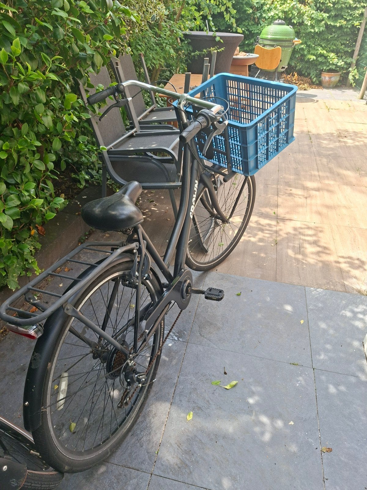 Gebruikte fiets met mand, fietst prima, Fietsen en Brommers, Fietsen | Dames | Damesfietsen, Ophalen
