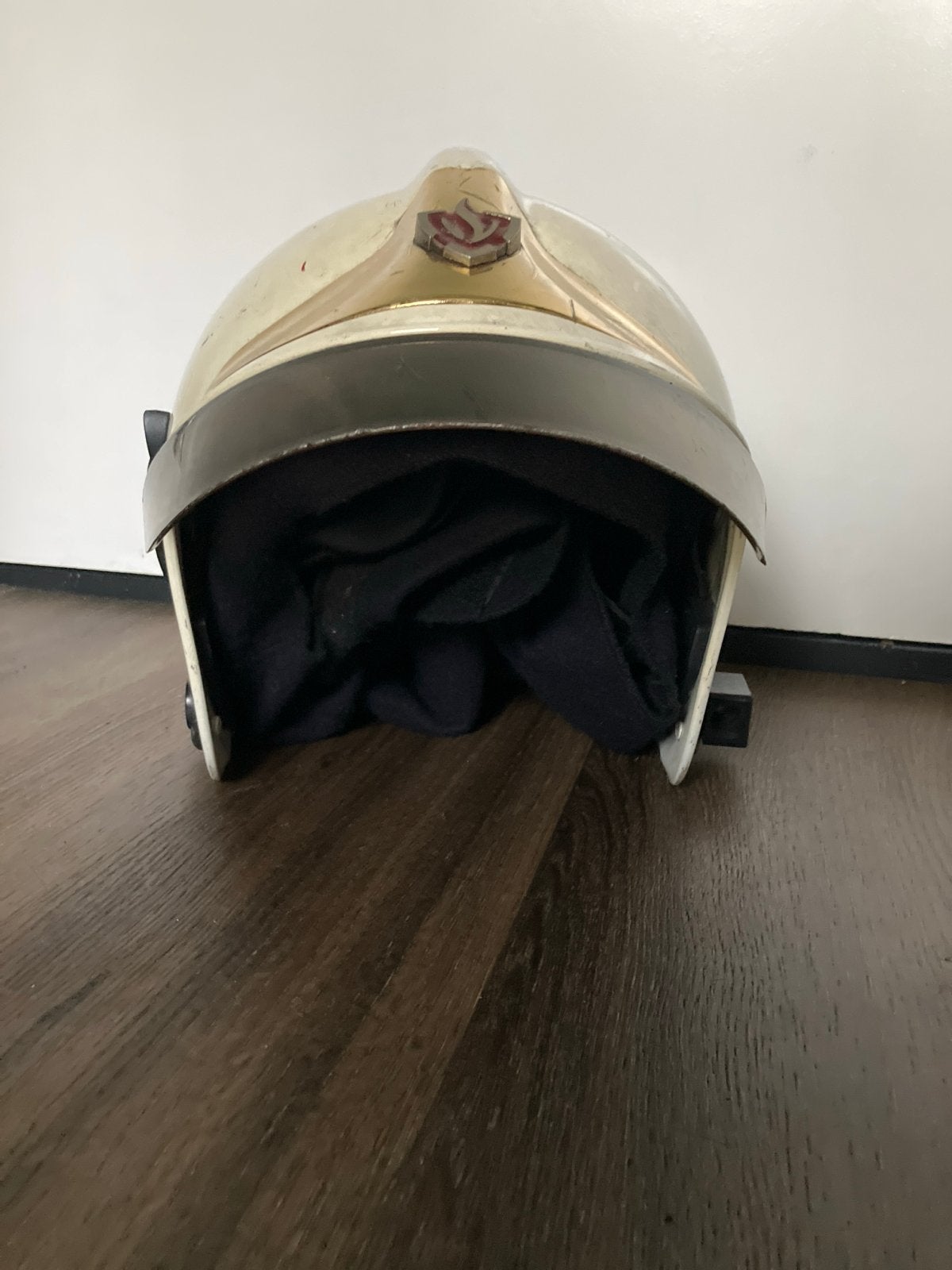 MSA Gallet F1 XF brandweerhelm - Gebruikt, Verzamelen, Verzenden, Gebruikt