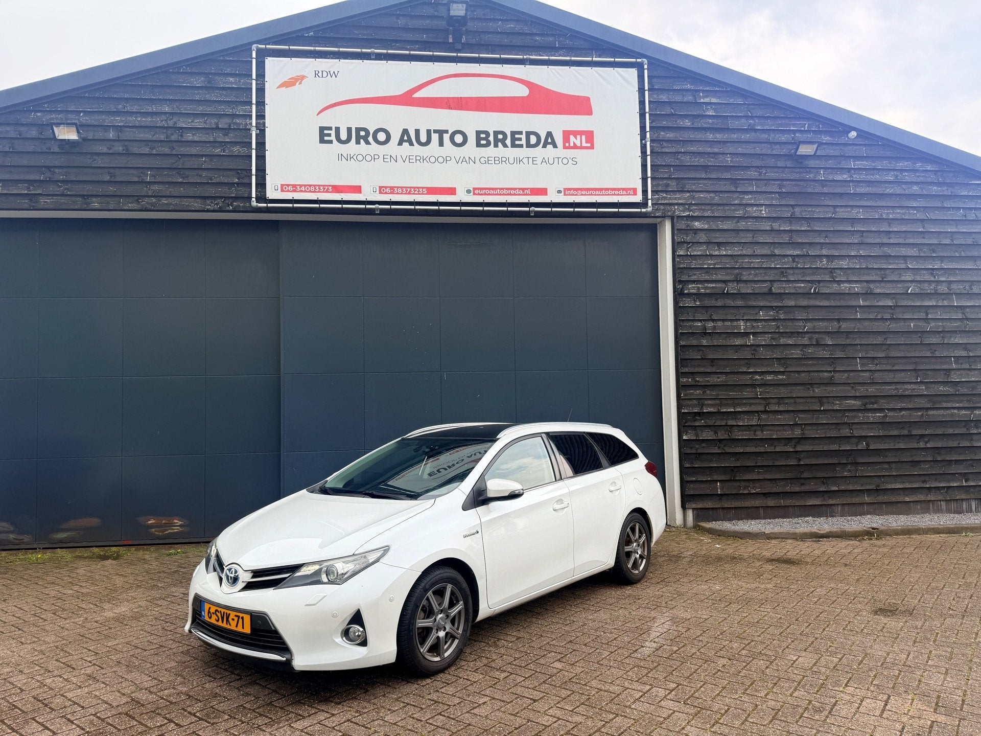 Toyota Auris Touring Sports 1.8 Hybrid Lease+, Euro 5, Gebruikt, Wit, Origineel Nederlands