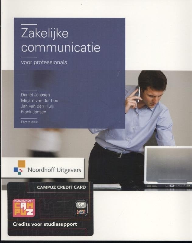 Zakelijke communicatie voor professionals - Daniel Janssen, Boeken, Studieboeken en Cursussen, Zo goed als nieuw, HBO, Gamma, Ophalen of Verzenden