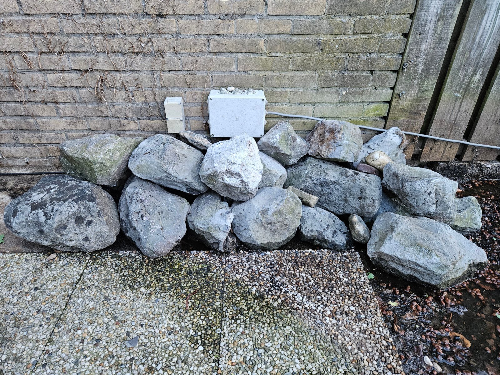 Keien stenen tuin vijver decoratie, Ophalen, Overige materialen, Gebruikt, Kei