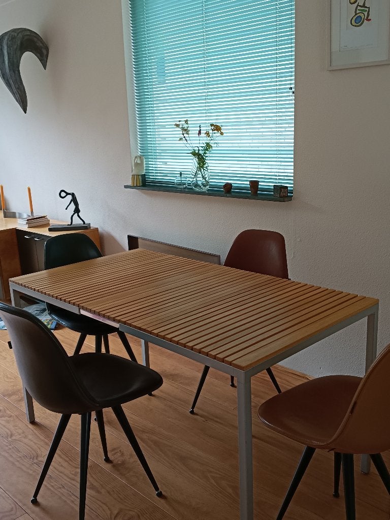 Design eettafel Desalto Helsinki Koto natural, Huis en Inrichting, Tafels | Eettafels, Gebruikt, 100 tot 150 cm, 50 tot 100 cm