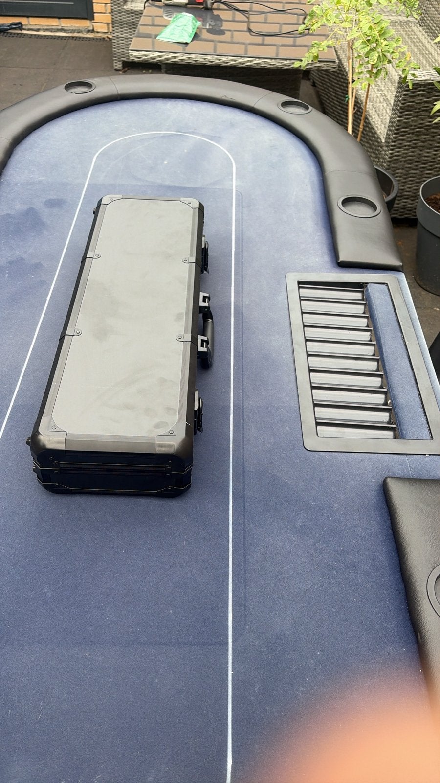 pokertafel met opklapbare poten en dealer tray, Vijf spelers of meer, Ophalen, Gebruikt