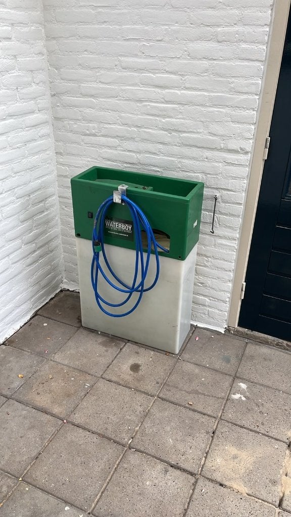 Waterboy (mobiele watertank a 80 liter), Ophalen, Gebruikt