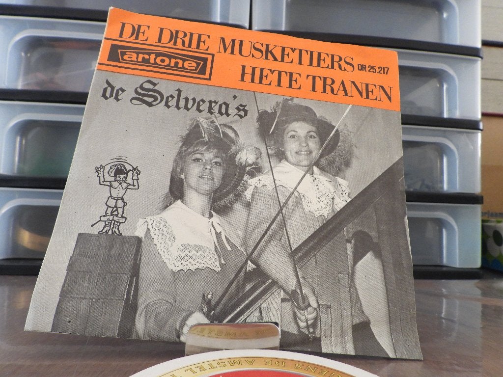 Selvera's  de – De Drie Musketiers - Hete tranen, Cd's en Dvd's, Vinyl Singles, Ophalen of Verzenden, Gebruikt, Pop