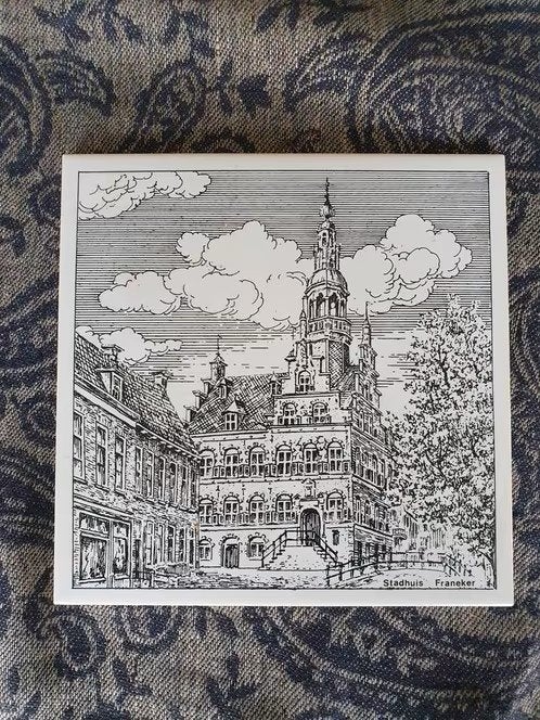 Wandtegel stadhuis Franeker mosa, Ophalen