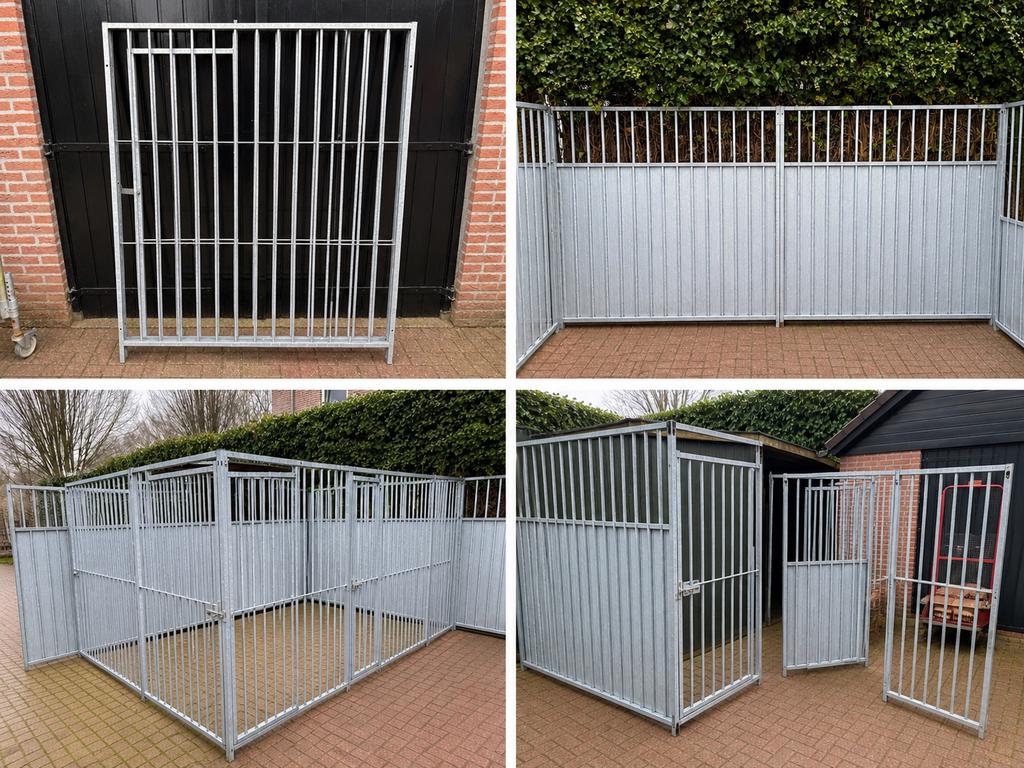 Kennels in delen., Ophalen, Hondenkennel, 100 cm of meer, 110 cm of meer