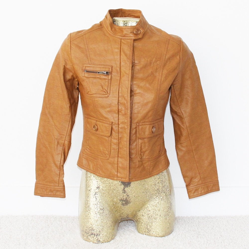 Mooi Bruin Leather Look H&M Jasje (Maat 36) € 20,-