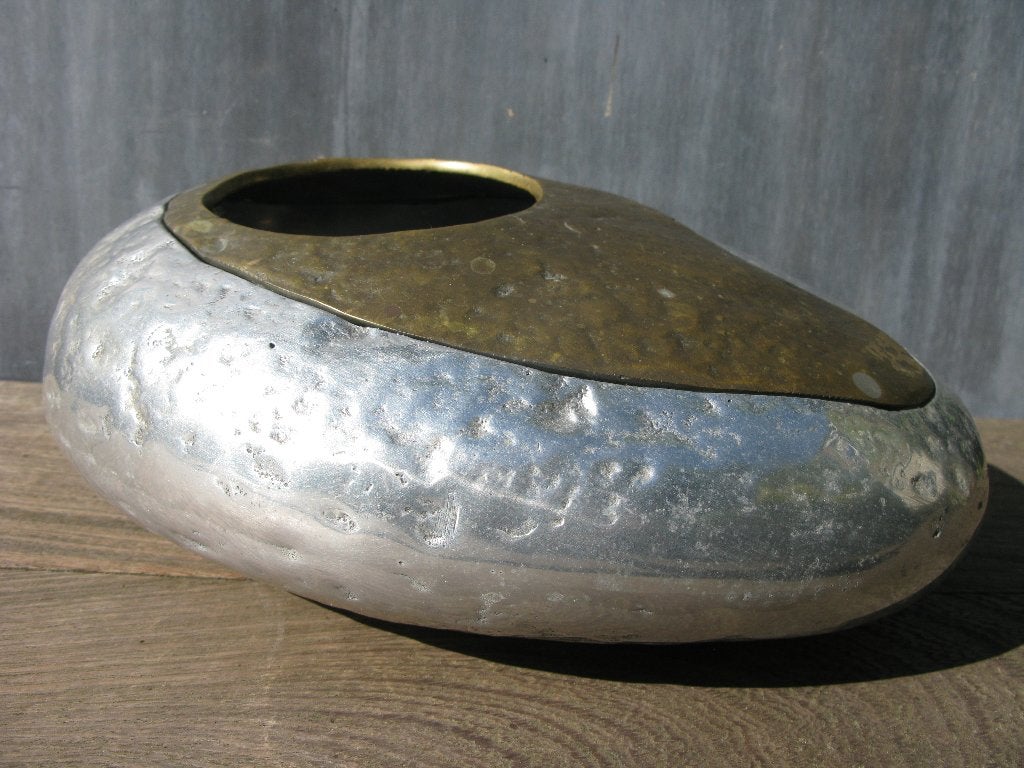 DAVID MARSHALL DESIGN SCHAAL ORNATO  1980, Antiek en Kunst, Ophalen of Verzenden, Handgemaakt, Metaal, Schaal
