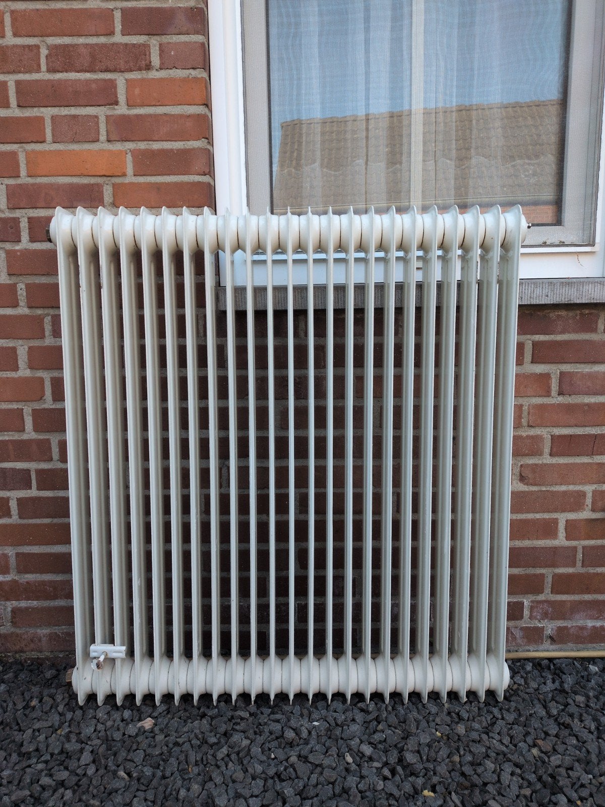 Radiator, wit / creme, Doe-het-zelf en Verbouw, Verwarming en Radiatoren, Ophalen, Gebruikt, Radiator, 60 tot 150 cm