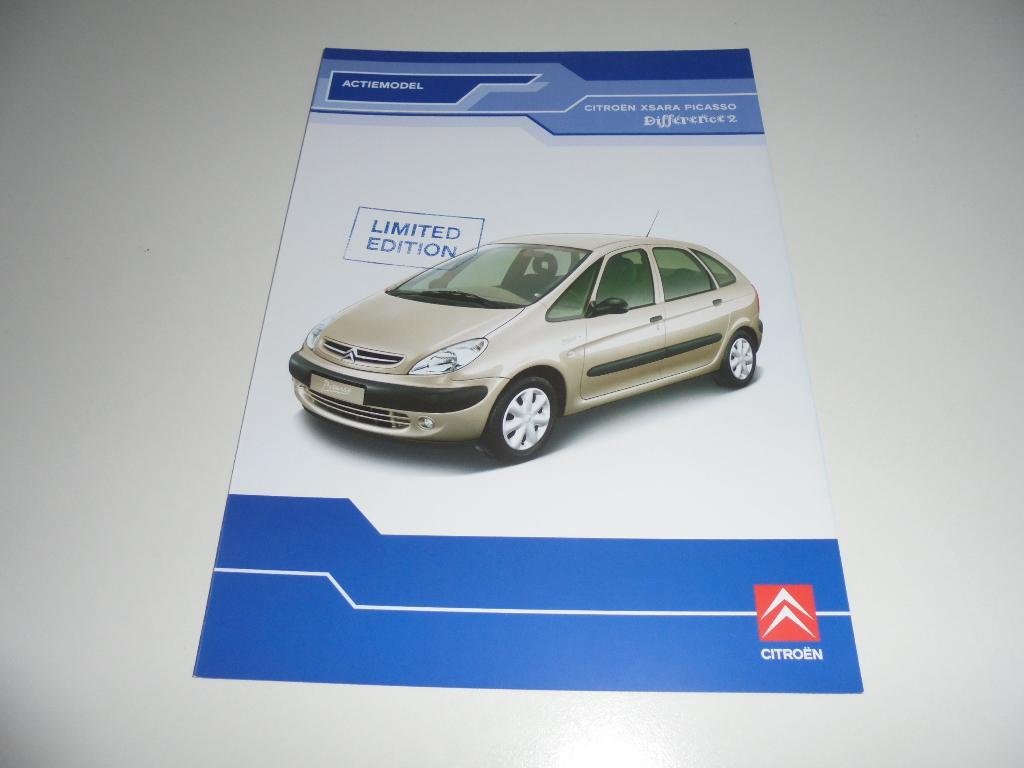brochure Citroen Xsara Picasso Difference 2 modellen 2004, Ophalen of Verzenden, Nieuw, Citroën