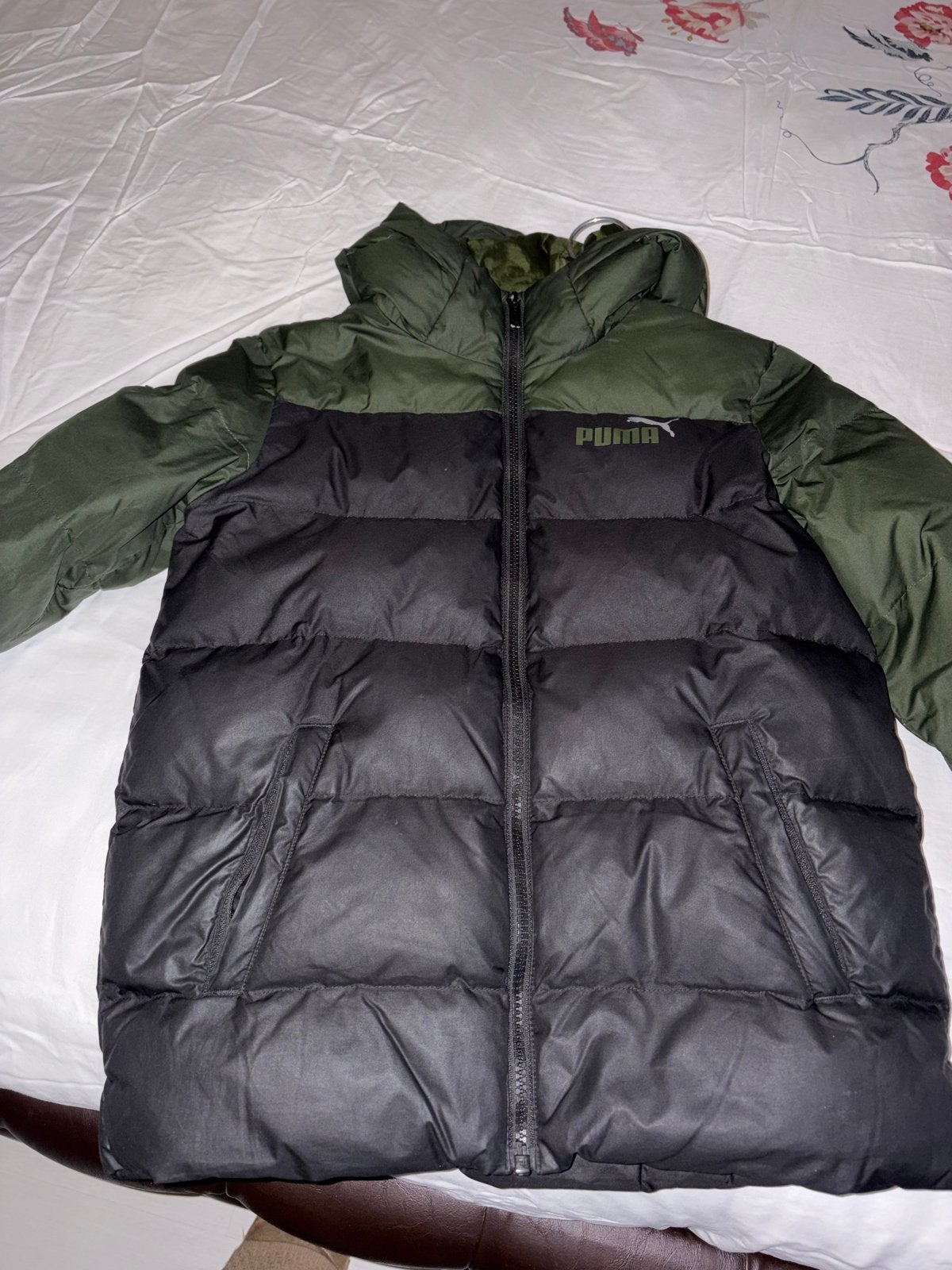 Puma jas groen/zwart maat 152, Ophalen of Verzenden