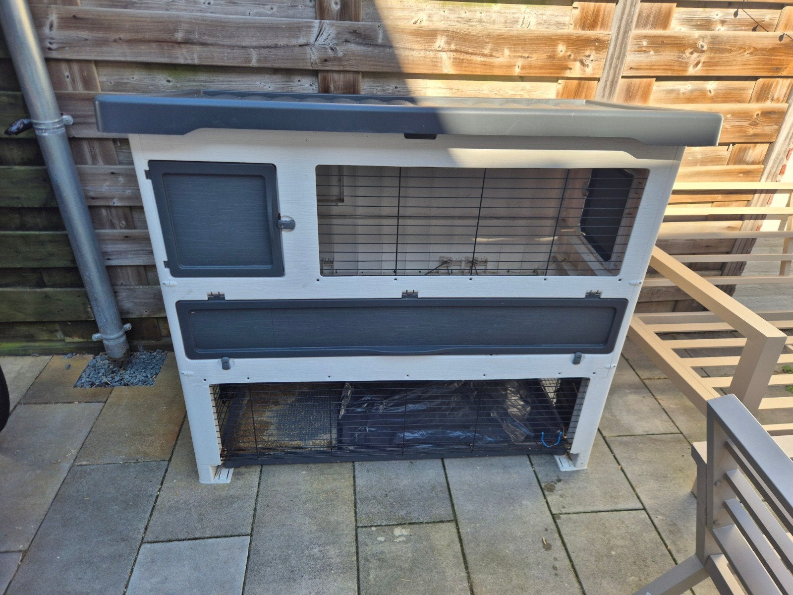 Konijnenhok., Dieren en Toebehoren, Ophalen, 110 cm of meer, Zo goed als nieuw, 90 cm of meer