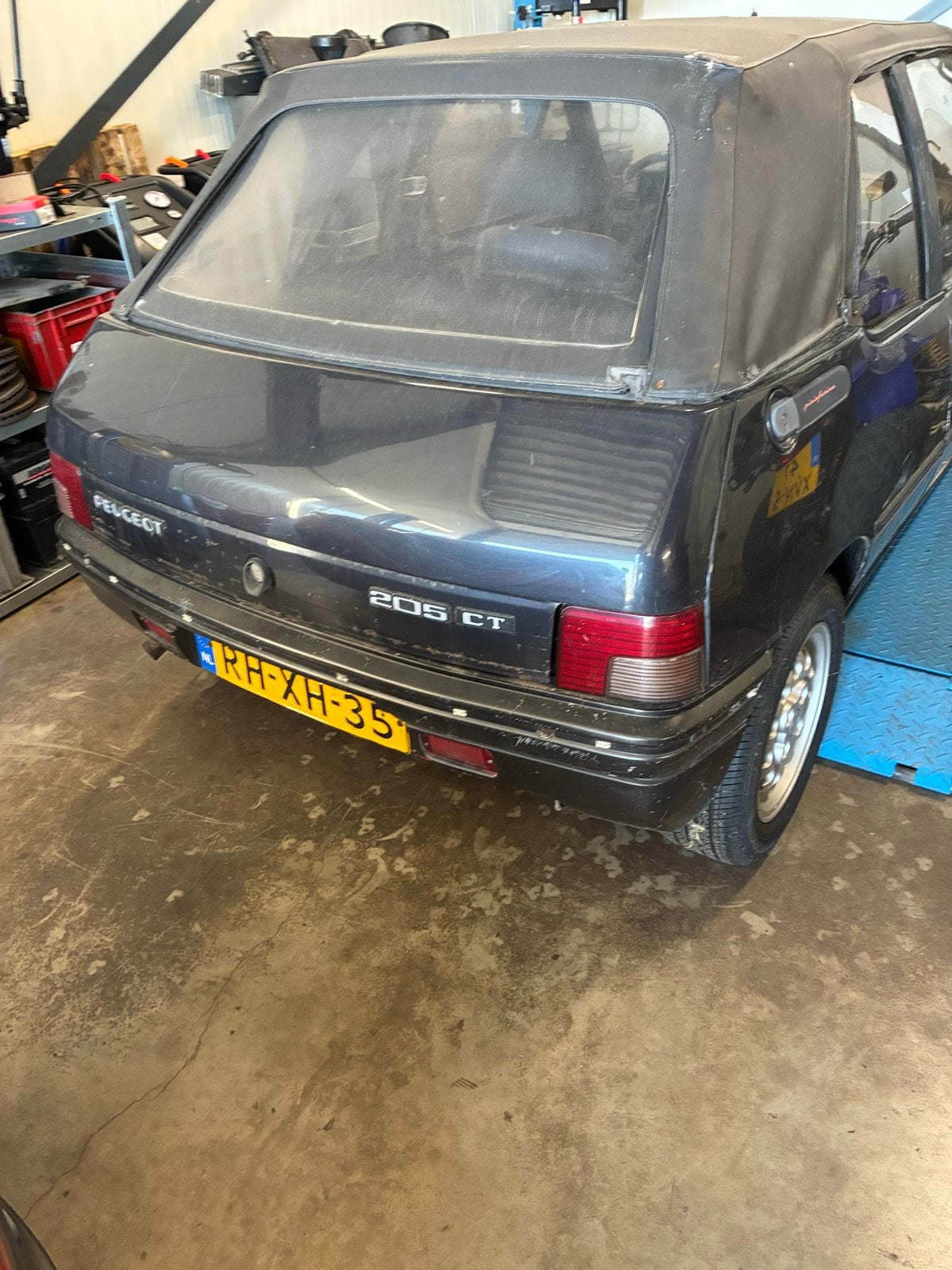 Peugeot 205 1.4 CT Cabriolet S6 1988 Grijs, Ophalen, Gebruikt, Peugeot