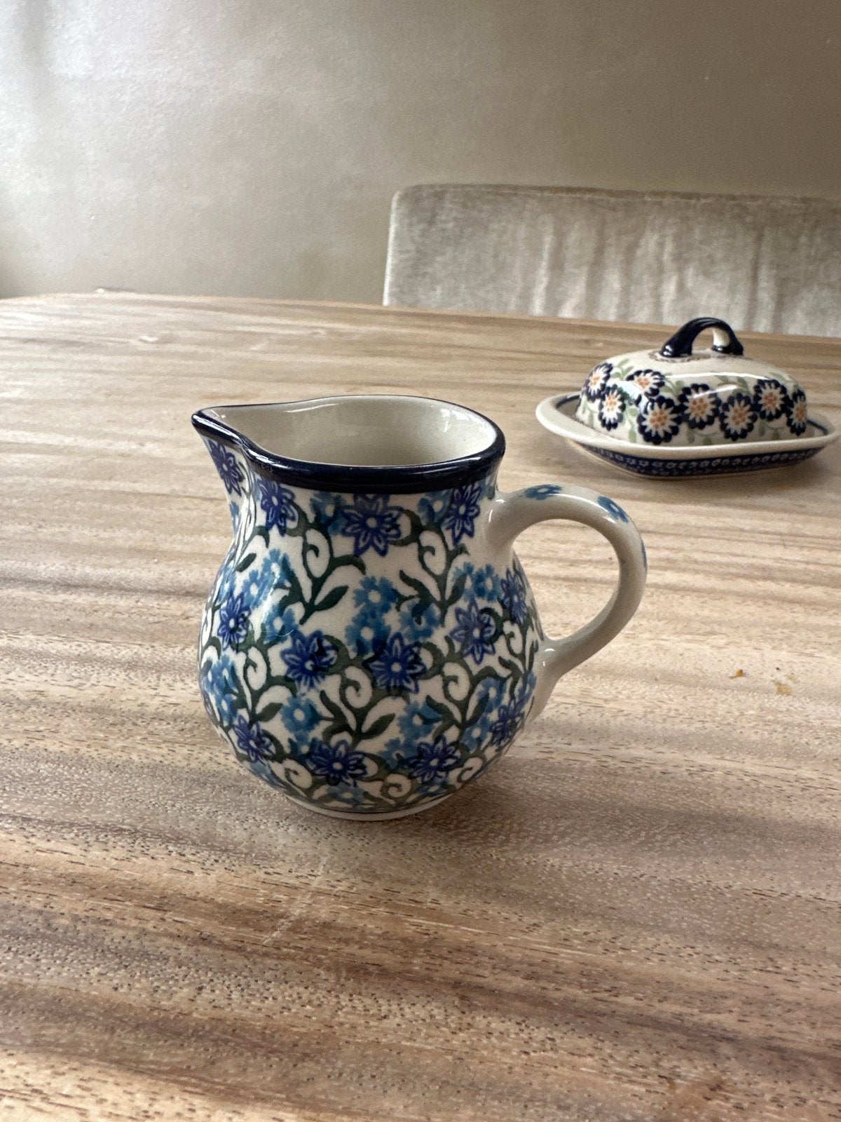 Melkkannetje van Bunzlau Ceramik Artystyczna Boleslawiec, Keramiek, Overige typen, Ophalen of Verzenden, Zo goed als nieuw