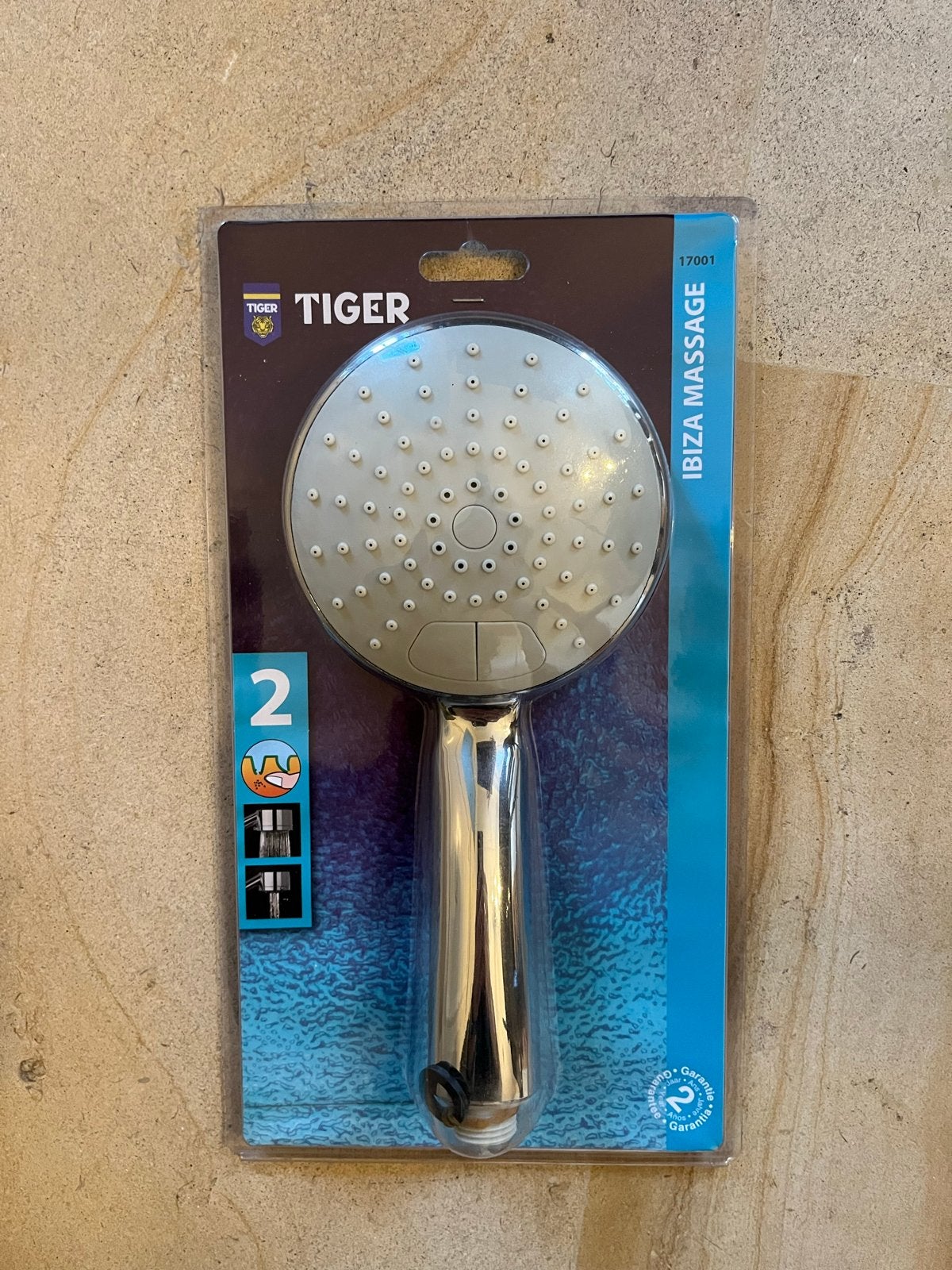 Tiger Ibiza Massage Douchekop - Nieuw in verpakking, Ophalen of Verzenden, Nieuw, Chroom, Douche