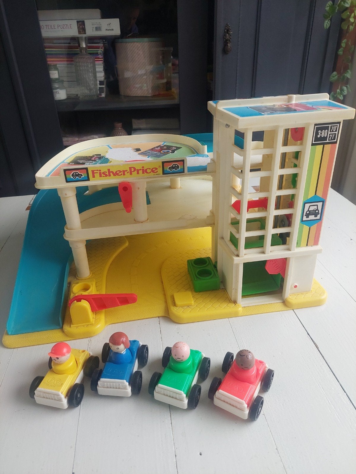 Fisherprice garage vintage, Ophalen, Gebruikt, Speelset