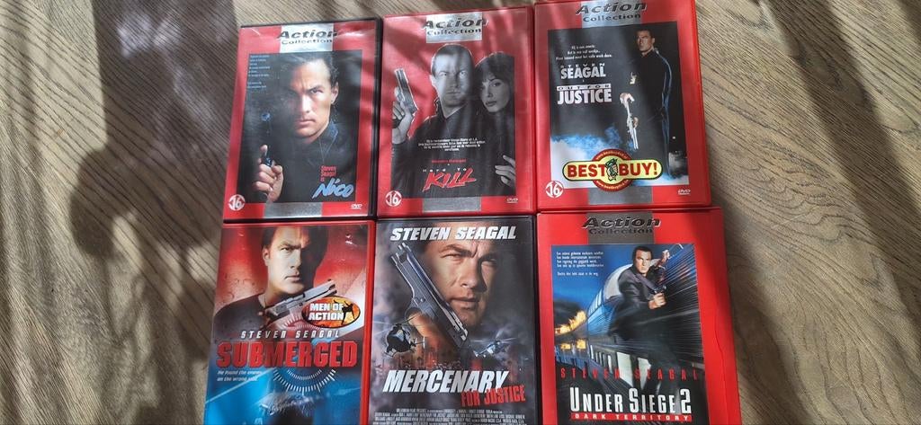 Steven Seagal DVD Boxset - 6 Actie Films, Cd's en Dvd's, Dvd's | Actie, Vanaf 16 jaar, Ophalen of Verzenden, Gebruikt, Actie