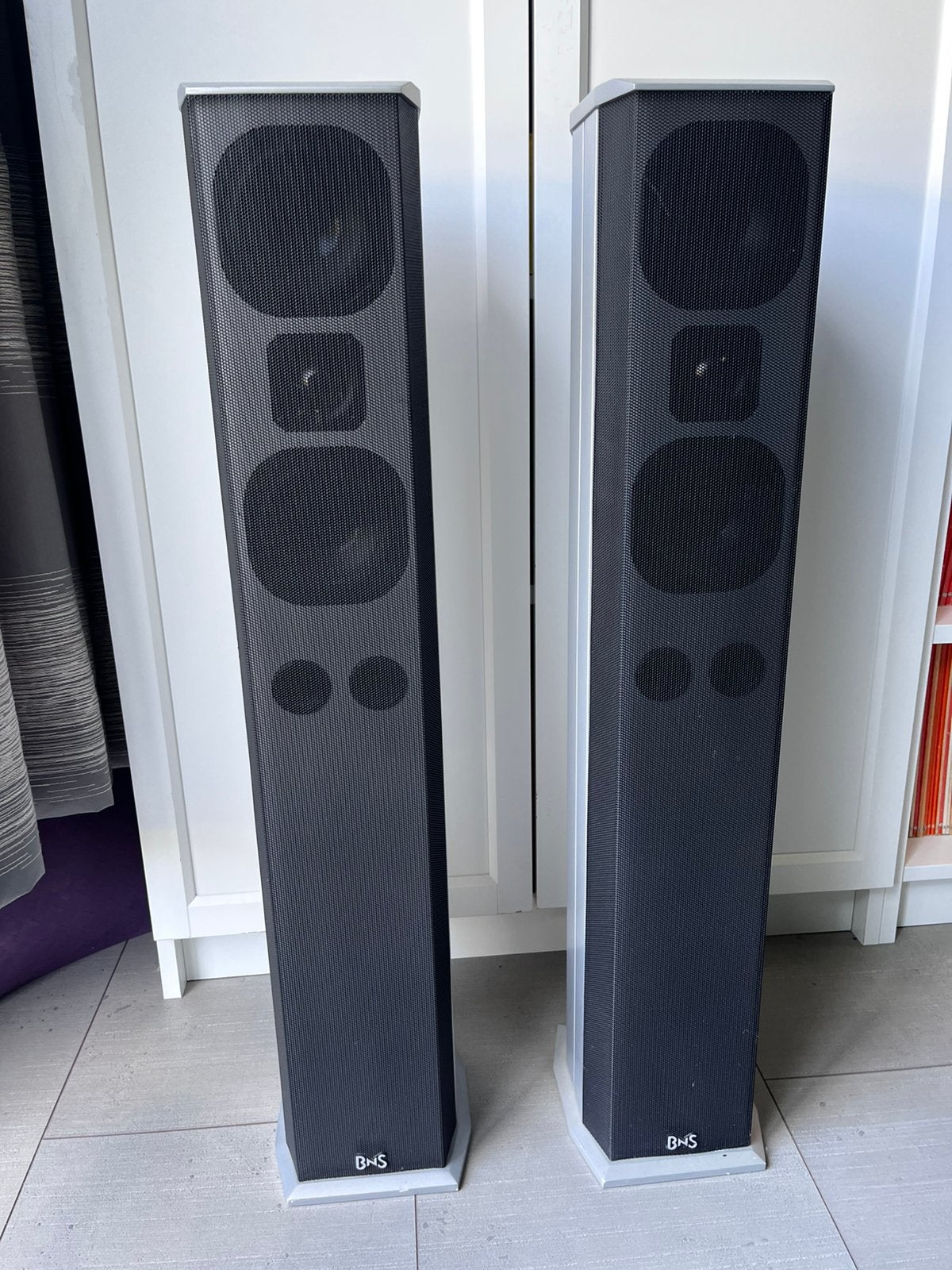 2 Luidsprekers van BNS, SDX-80, Ophalen of Verzenden, Gebruikt, 60 tot 120 watt, Overige merken