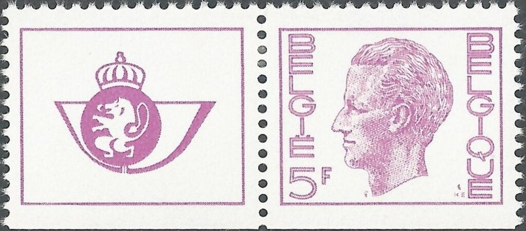 1702g - uitgiftejaar 1973 - koning Boudewijn 5 F postfris XX, Postzegels en Munten, Koninklijk huis, Orginele gom, Ophalen of Verzenden
