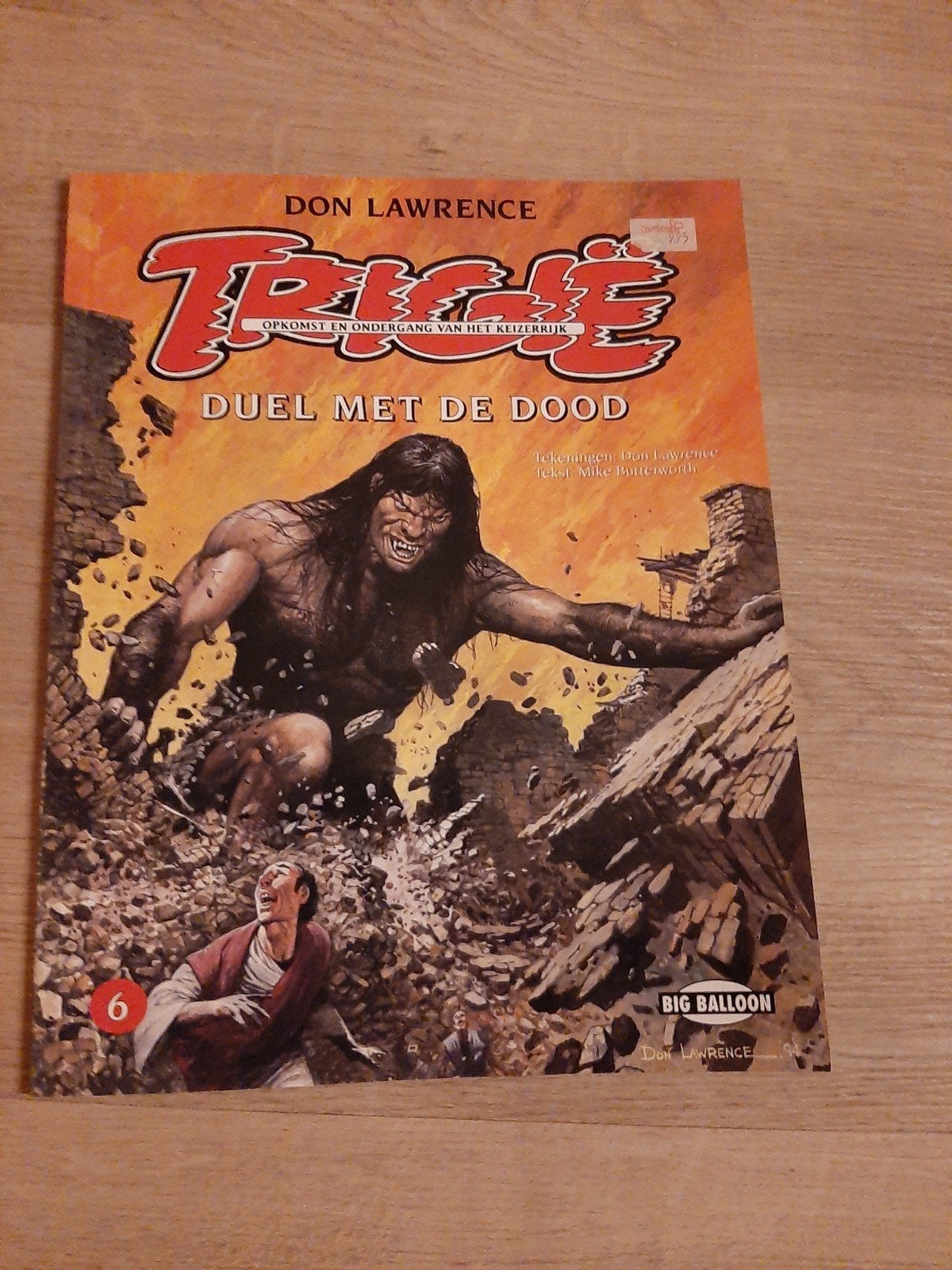 Trigië - Duel met de Dood (deel 6) - Don Lawrence, Boeken, Stripboeken, Eén stripboek, Ophalen of Verzenden, Gelezen, Don Lawrence