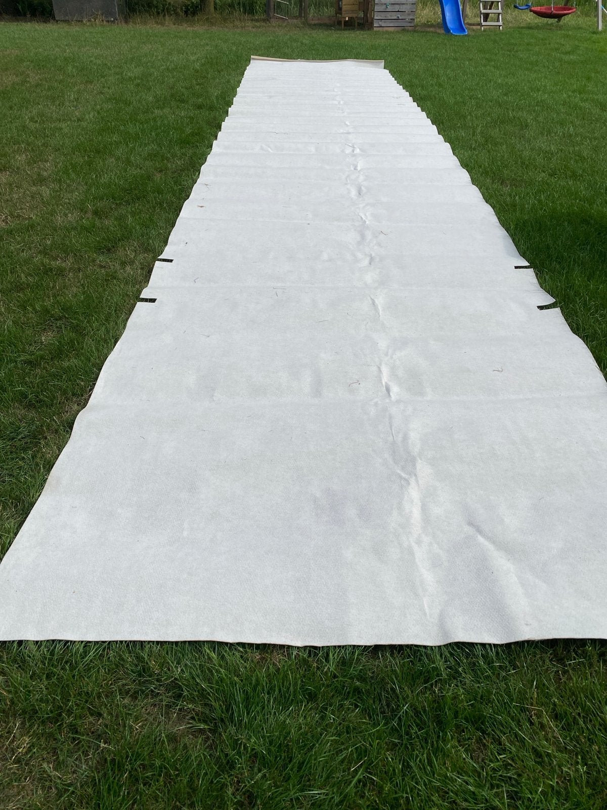 Witte loper / vloerbedekking 2 x 10 meter, Ophalen, Nieuw, Versiering, Geboorte of Huwelijk