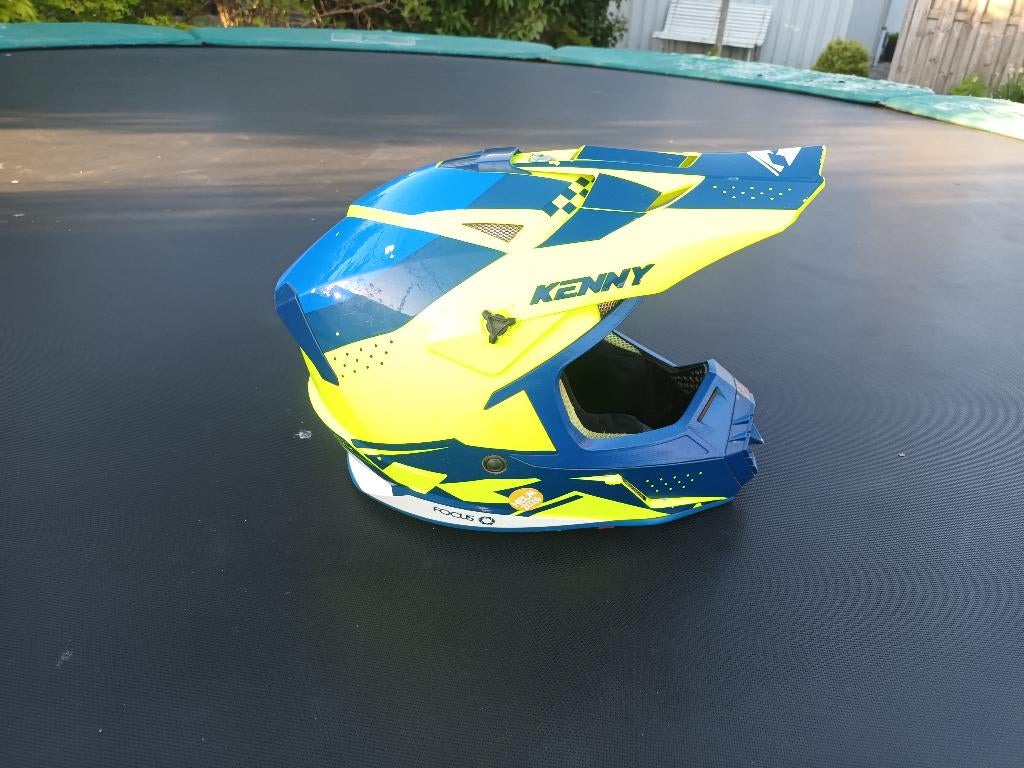Te koop Kenny cross helm en crosslaarzen opruiming!, Motoren, XS, Offroadhelm, Kinderen, Tweedehands
