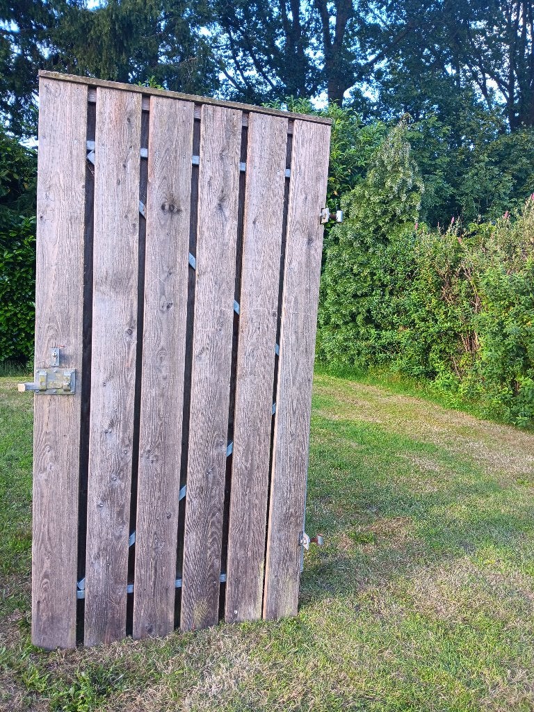 Schutting deur, Ophalen, Minder dan 3 meter, Hout, 1 tot 2 meter