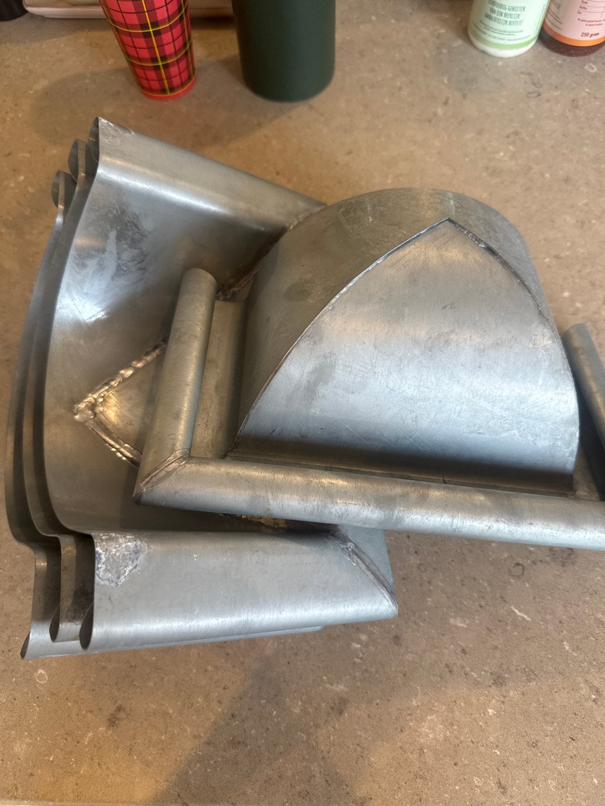 Kopschot zink m37 bolvormig voor dakgoot, Doe-het-zelf en Verbouw, Nieuw, Zink, Minder dan 2 meter, Dakgoot