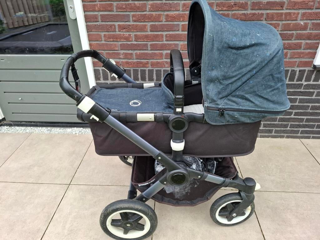 3 in 1 kinderwagen Bugaboo Buffalo special edition Denim, Kinderen en Baby's, Kinderwagens en Combinaties, Ophalen, Gebruikt, Bugaboo