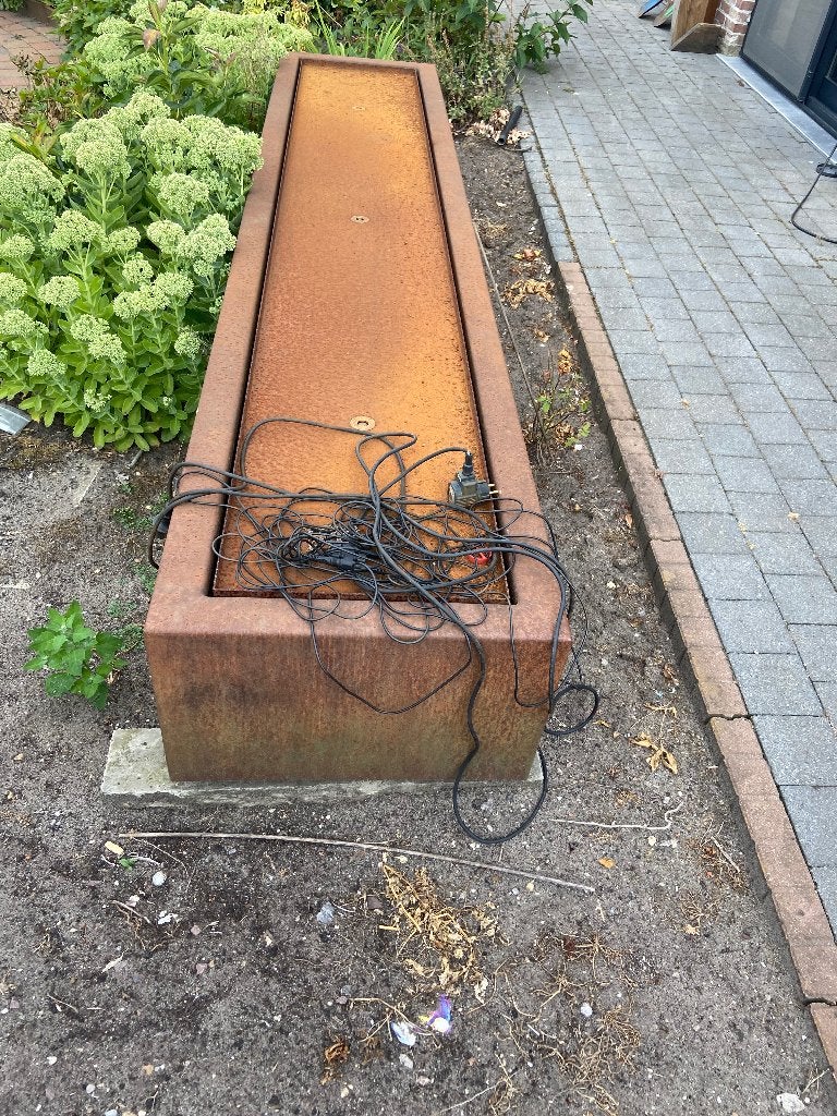 cortenstaal, Ophalen, 100 cm of meer, Vierkant, Zo goed als nieuw