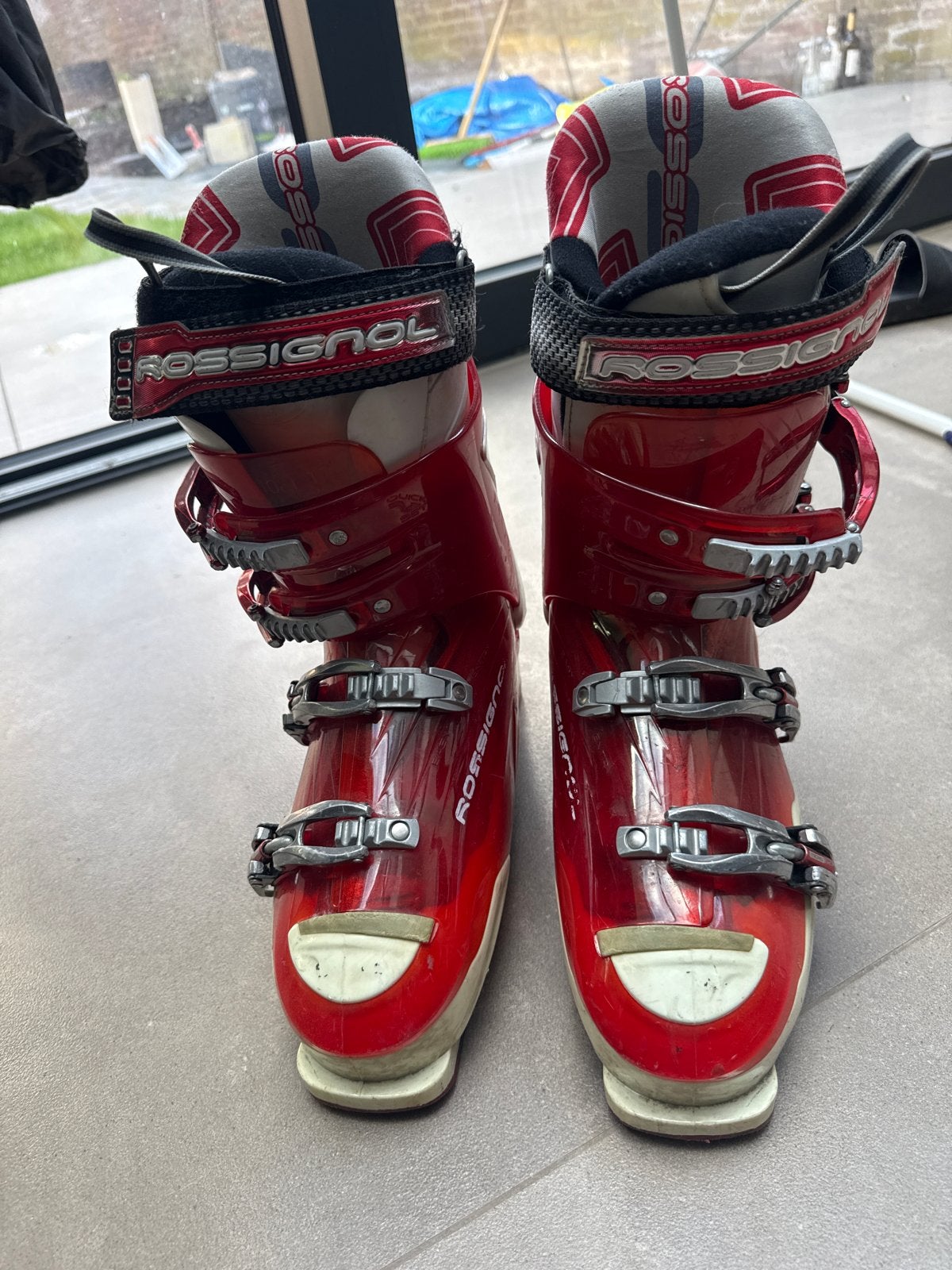 Rossignol X-J 12 skischoenen - rood 44,5, Ophalen, Gebruikt, Rossignol, Schoenen