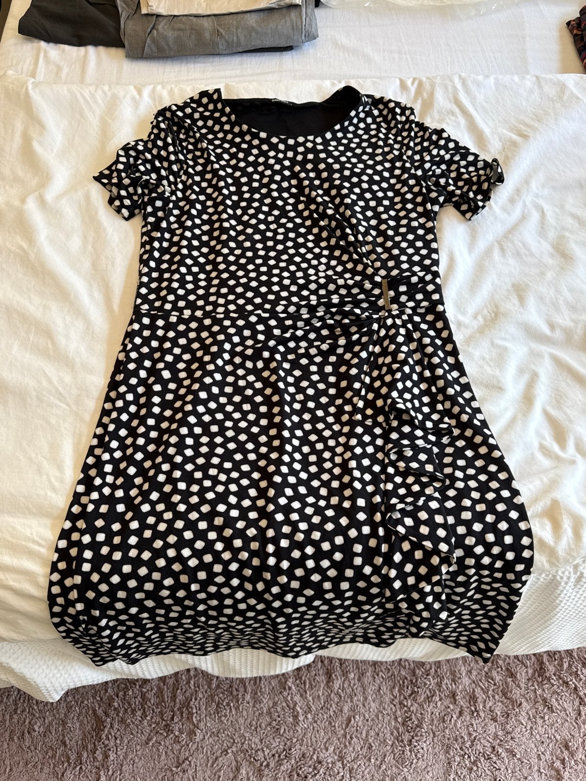 Gerry Weber Zwart-wit Jurk met Print mt 44, Kleding | Dames, Jurken, Zwart, Maat 42/44 (L), Ophalen of Verzenden, Zo goed als nieuw