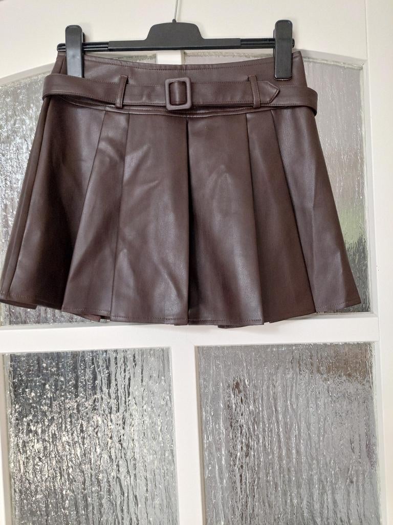 Pu rokje//xs, Zwart, Ophalen of Verzenden, Zo goed als nieuw, Maat 34 (XS) of kleiner